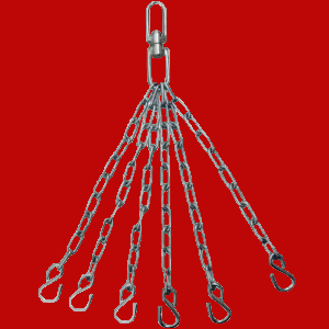 PC 6 Punch Bag Chain Hooks